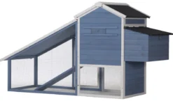 Dehner Lieblinge Hühnerstall Cottage, hellblau, ca. B221/H117,5/T73 cm