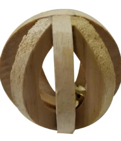Dehner Lieblinge Holzball Bowl mit Glöckchen, ca. Ø6 cm