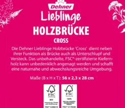Dehner Lieblinge Holzbrücke Cross