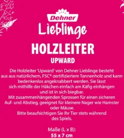 Dehner Lieblinge Holzleiter Upward, ca. L55/B7 cm