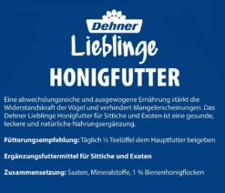 Dehner Lieblinge Honigfutter für Sittiche und Exoten, 20 g