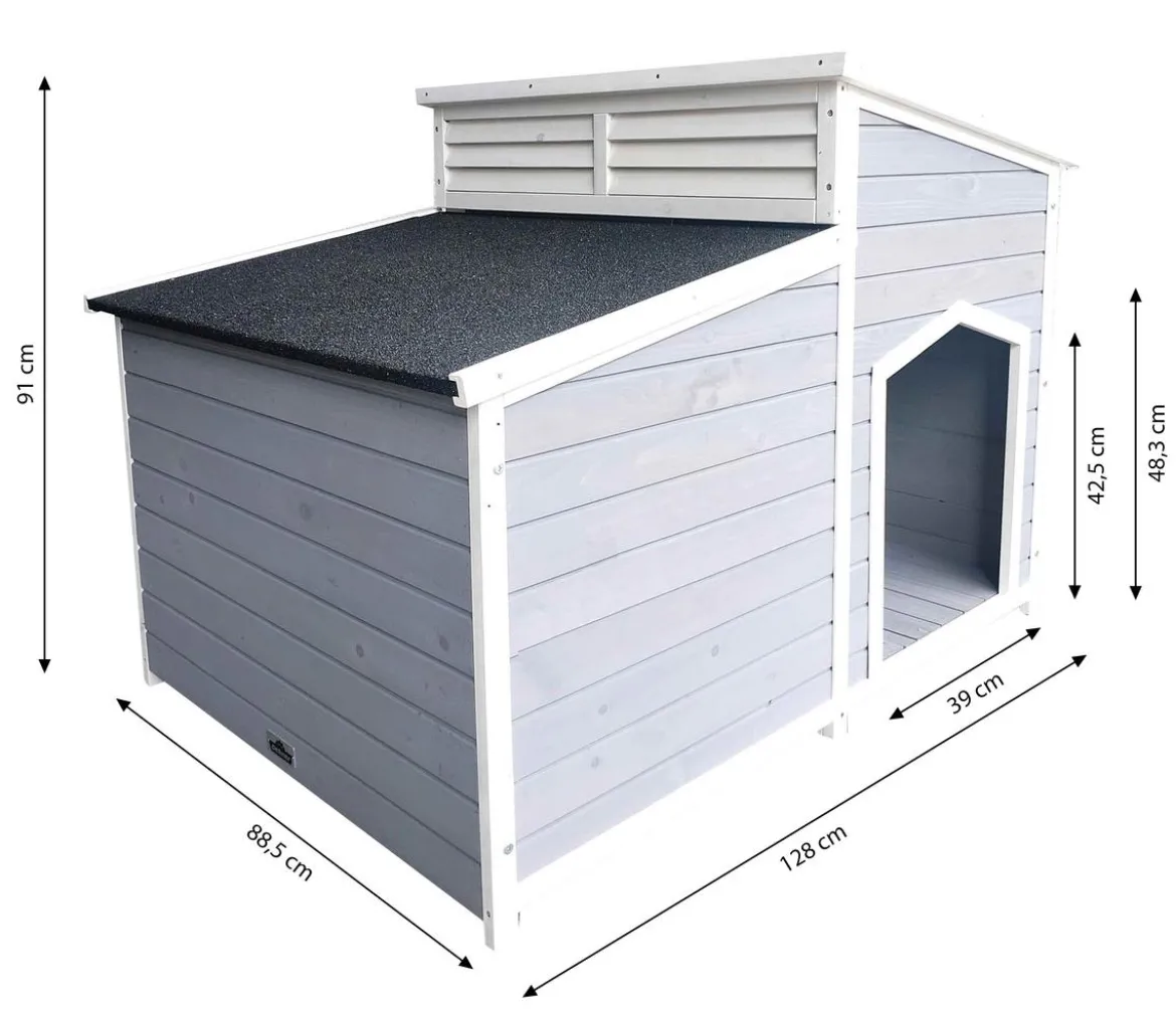 Dehner Lieblinge Hundehütte Balu, ca. B128/H91/T88,5 cm