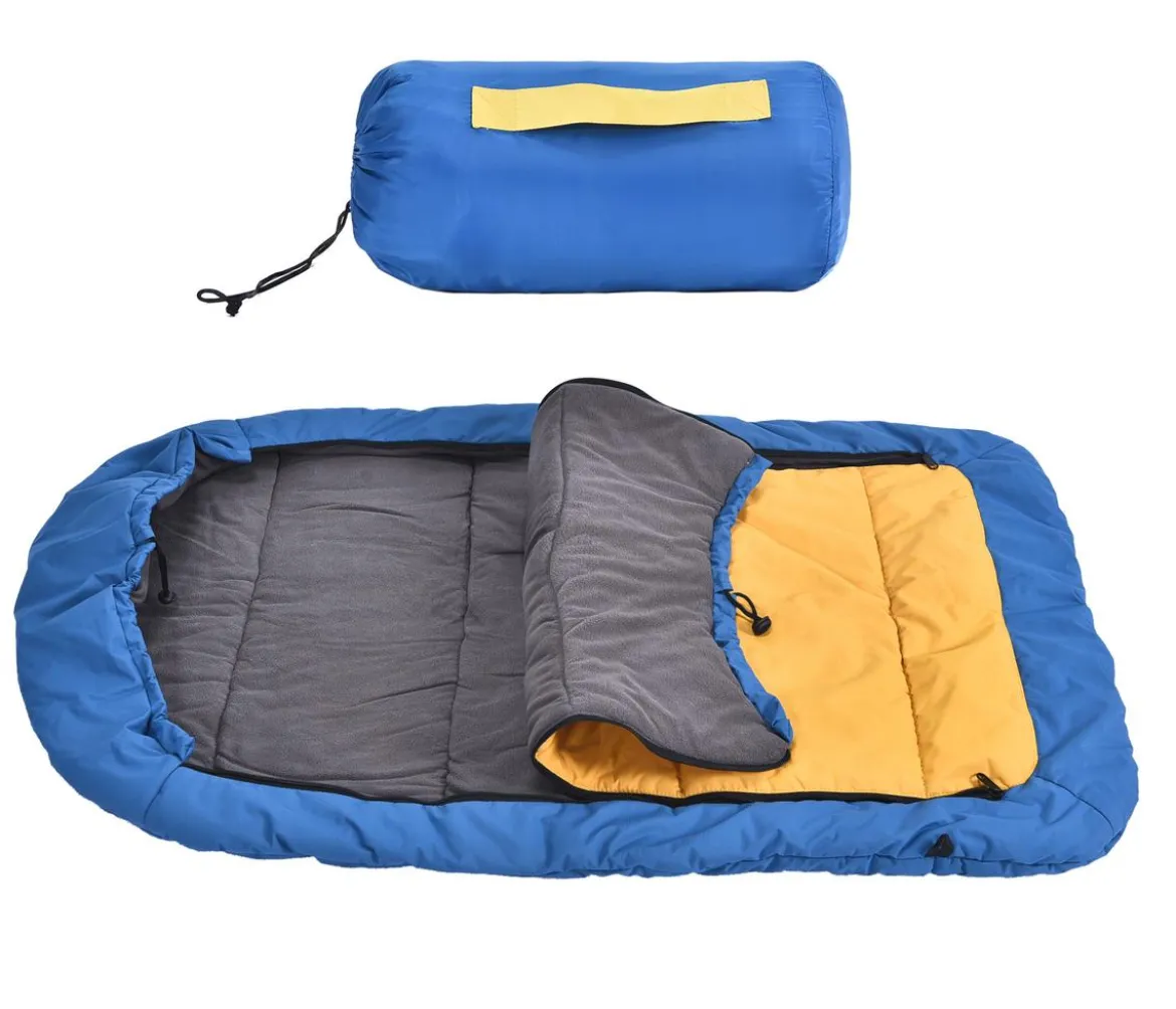 Dehner Lieblinge Hundeschlafsack Aldus, rechteckig, blau, ca. B95/T65 cm