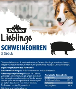 Dehner Lieblinge Hundesnack Schweineohren