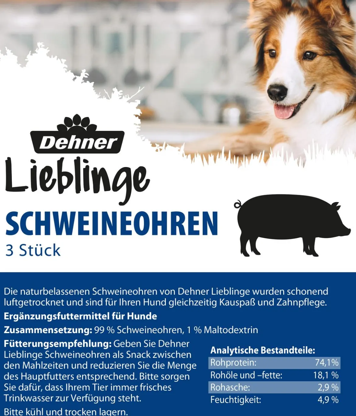 Dehner Lieblinge Hundesnack Schweineohren