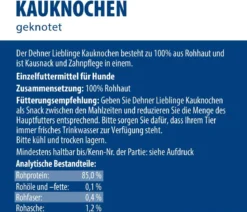 Dehner Lieblinge Hundesnack Kauknochen, geknotet, 80 g