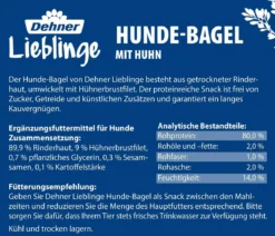 Dehner Lieblinge Hundesnack Hunde-Bagel mit Huhn
