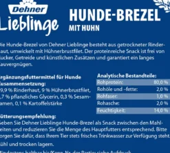 Dehner Lieblinge Hundesnack Hunde-Brezel mit Huhn