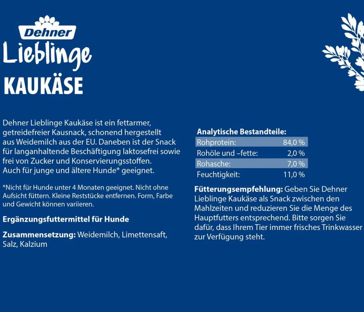 Dehner Lieblinge Hundesnack Kaukäse, S