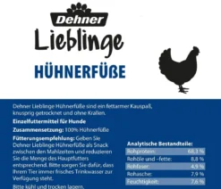 Dehner Lieblinge Hundesnack Hühnerfüße