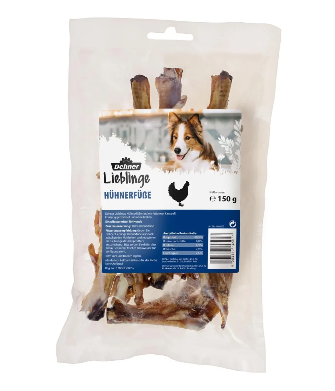 Dehner Lieblinge Hundesnack Hühnerfüße