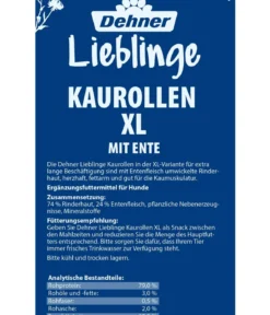 Dehner Lieblinge Hundesnack Kaurollen XL
