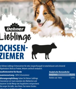 Dehner Lieblinge Hundesnack Ochsenziemer, 140 g