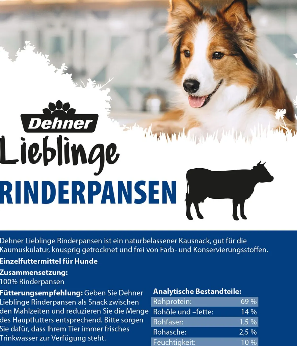 Dehner Lieblinge Hundesnack Rinderpansen
