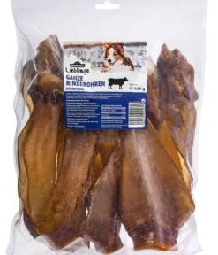 Dehner Lieblinge Hundesnack Ganze Rinderohren mit Muschel, 660 g