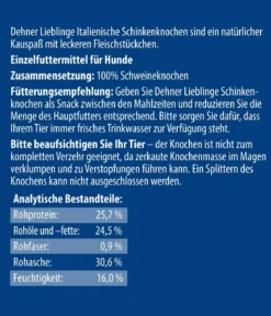 Dehner Lieblinge Hundesnack Schinkenknochen Mini