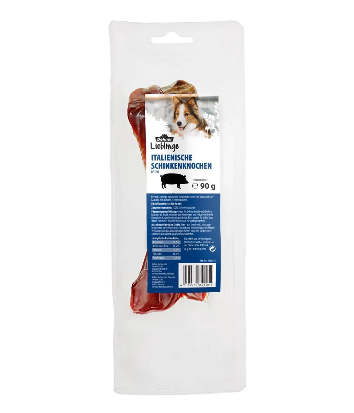 Dehner Lieblinge Hundesnack Schinkenknochen Mini