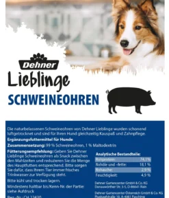 Dehner Lieblinge Hundesnack Schweineohren