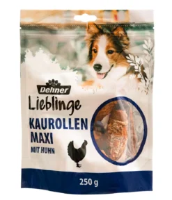 Dehner Lieblinge Hundesnack Kaurollen Maxi mit Huhn, 200 g