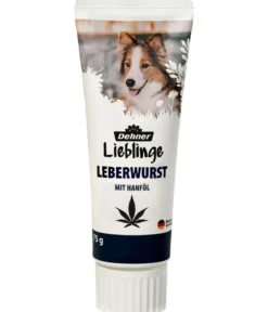 Dehner Lieblinge Hundesnack Leberwurst mit Hanföl, 75 g