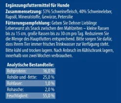 Dehner Lieblinge Hundesnack Leberwurst, 75 g