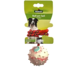 Dehner Lieblinge Hundespielzeug Ball am Seil Chubby
