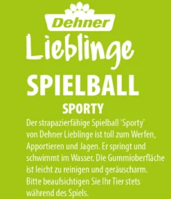 Dehner Lieblinge Hundespielzeug Spielball Sporty