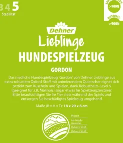 Dehner Lieblinge Hundespielzeug Gordon, ca. B18/H29/T8 cm