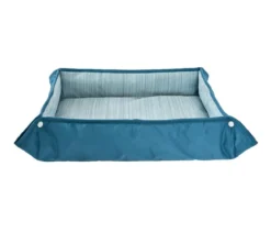 Dehner Lieblinge 2in1-Kühlmatte Serenity, rechteckig, blau, ca. B73,5/H4/T63 cm