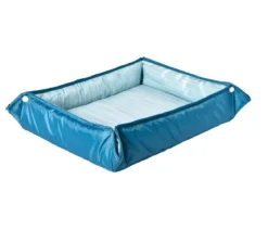 Dehner Lieblinge 2in1-Kühlmatte Serenity, rechteckig, blau, ca. B73,5/H4/T63 cm