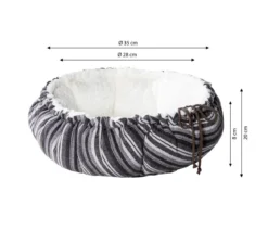 Dehner Lieblinge 2in1 Kuschelbett Alva, rund, ca. Ø35/H20 cm