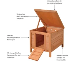 Dehner Lieblinge Kaninchen-Schlafhaus Hopsi, ca. B42/H43/T51 cm