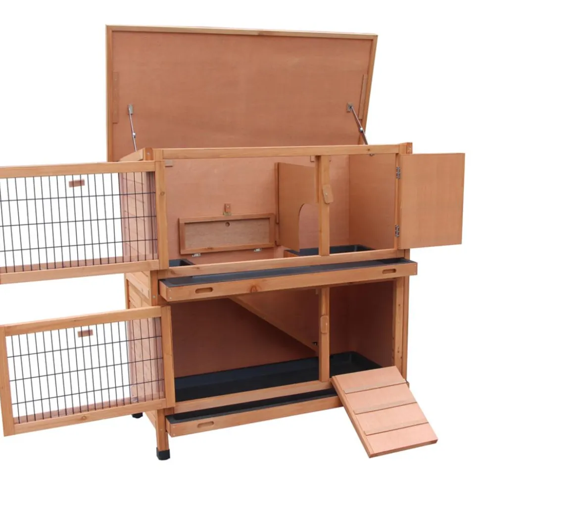 Dehner Lieblinge Kaninchenstall Original mit Wärmedämmung, ca. B114/H116/T57 cm
