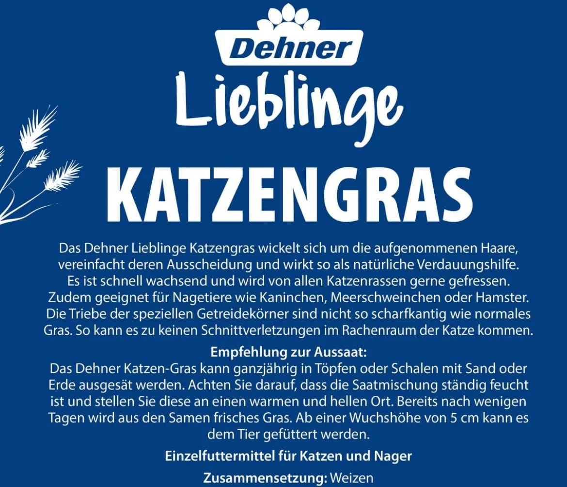 Dehner Lieblinge Katzengras Saatgut, 100 g