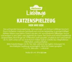Dehner Lieblinge Katzenspielzeug Hide and Seek, ca. Ø17/H5,5 cm