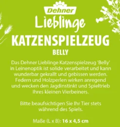 Dehner Lieblinge Katzenspielzeug Belly, ca. L16/B4,5 cm