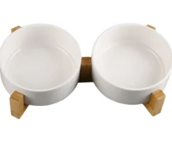 Dehner Lieblinge Keramiknapf-Set, creme, 2 x 700 ml