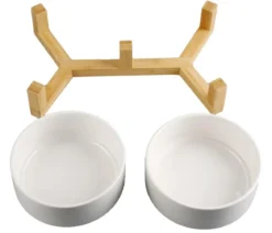 Dehner Lieblinge Keramiknapf-Set, creme, 2 x 700 ml