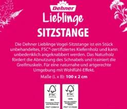 Dehner Lieblinge Käfigzubehör Sitzstange