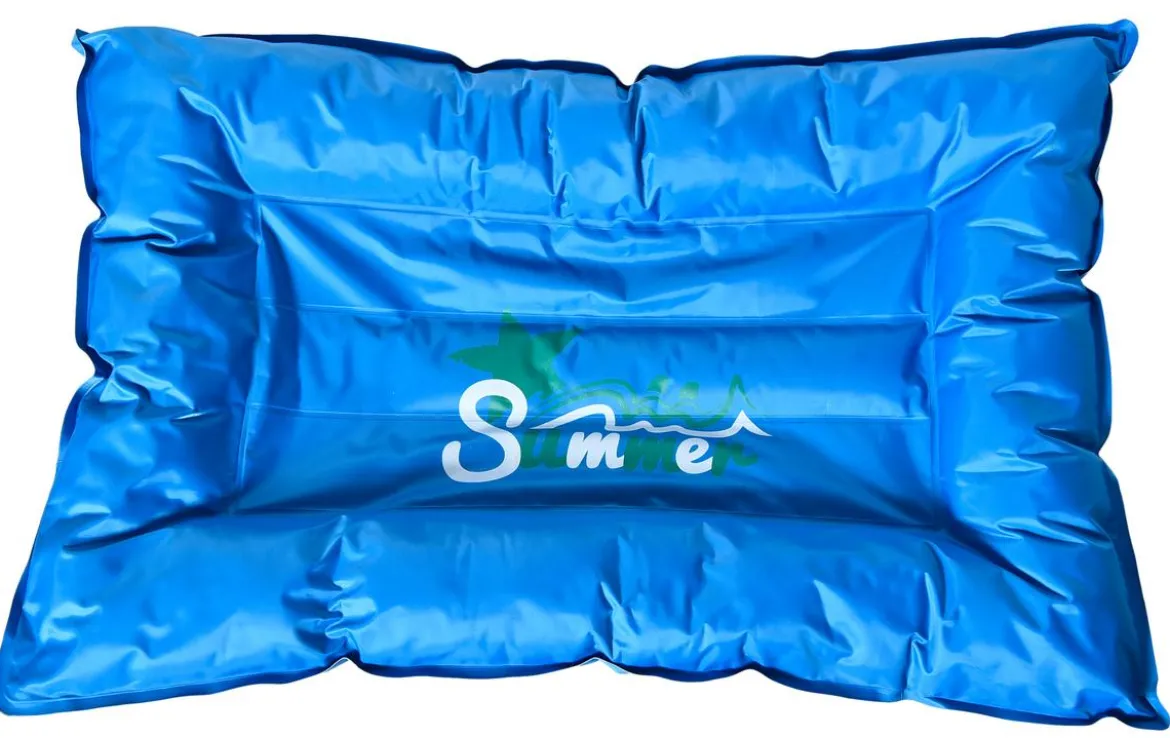 Dehner Lieblinge Kühlmatte Lilo, rechteckig, blau, ca. B75/H7/T50 cm