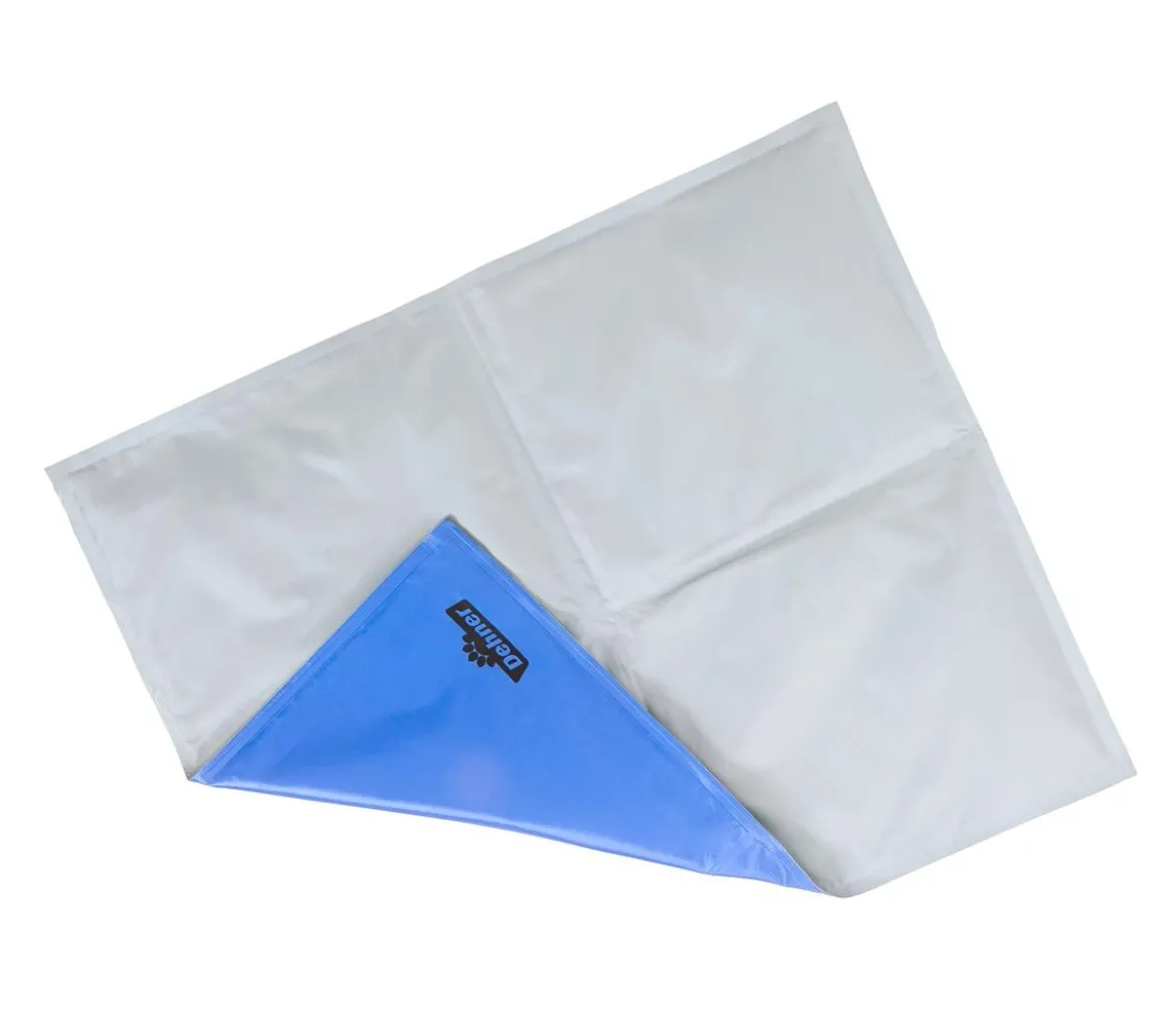 Dehner Lieblinge Kühlmatte Refresh, rechteckig, blau/grau