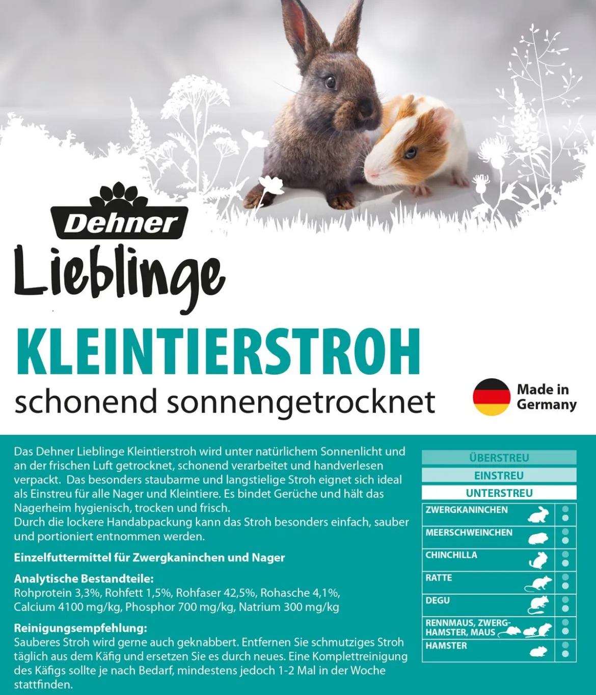 Dehner Lieblinge Kleintierstroh, 600 g