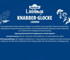 Dehner Lieblinge Knabber-Glocke Luzerne, 120 g