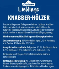 Dehner Lieblinge Knabber-Hölzer mit Pastinake & Paprika, 50 g