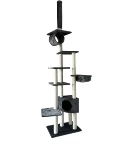 Dehner Lieblinge Kratzbaum Alita, grau, ca. B68/H245-270/T44 cm