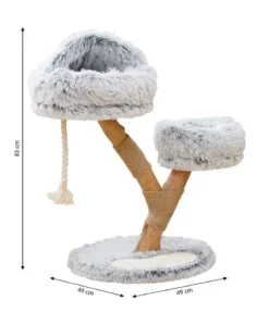Dehner Lieblinge Kratzbaum Berlioz, hellgrau, ca. B49/H83/T49 cm