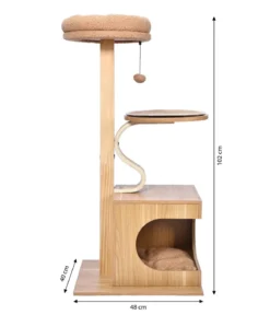 Dehner Lieblinge Kratzbaum Bijou, braun, ca. B48/H102/T40 cm
