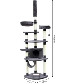 Dehner Lieblinge Kratzbaum Tabby, ca. B60/H245-270/T60 cm