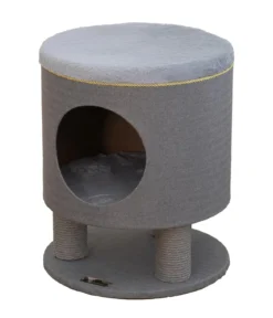 Dehner Lieblinge Kratzhöhle Vincent, grau, ca. B40/H48/T40 cm