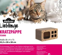 Dehner Lieblinge Kratzpappe Tesoro, ca. B53,5/H28/T28 cm